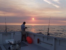 sunset fishing